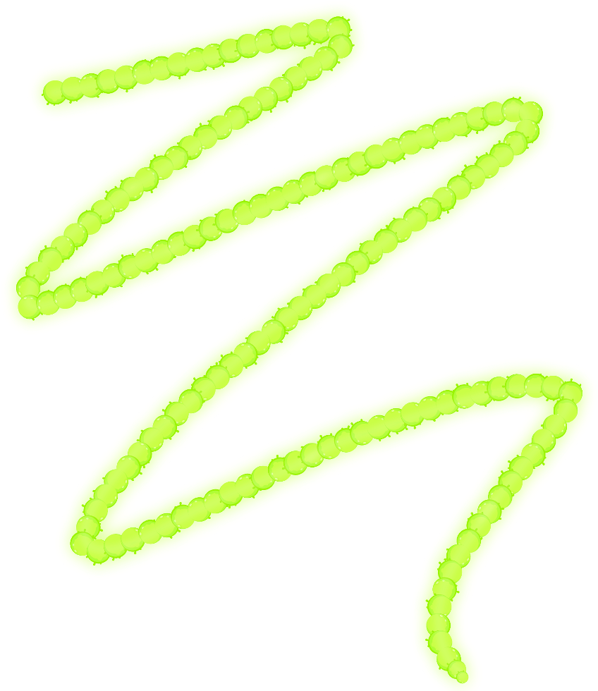 Abstract Green Neon Light Design PNG