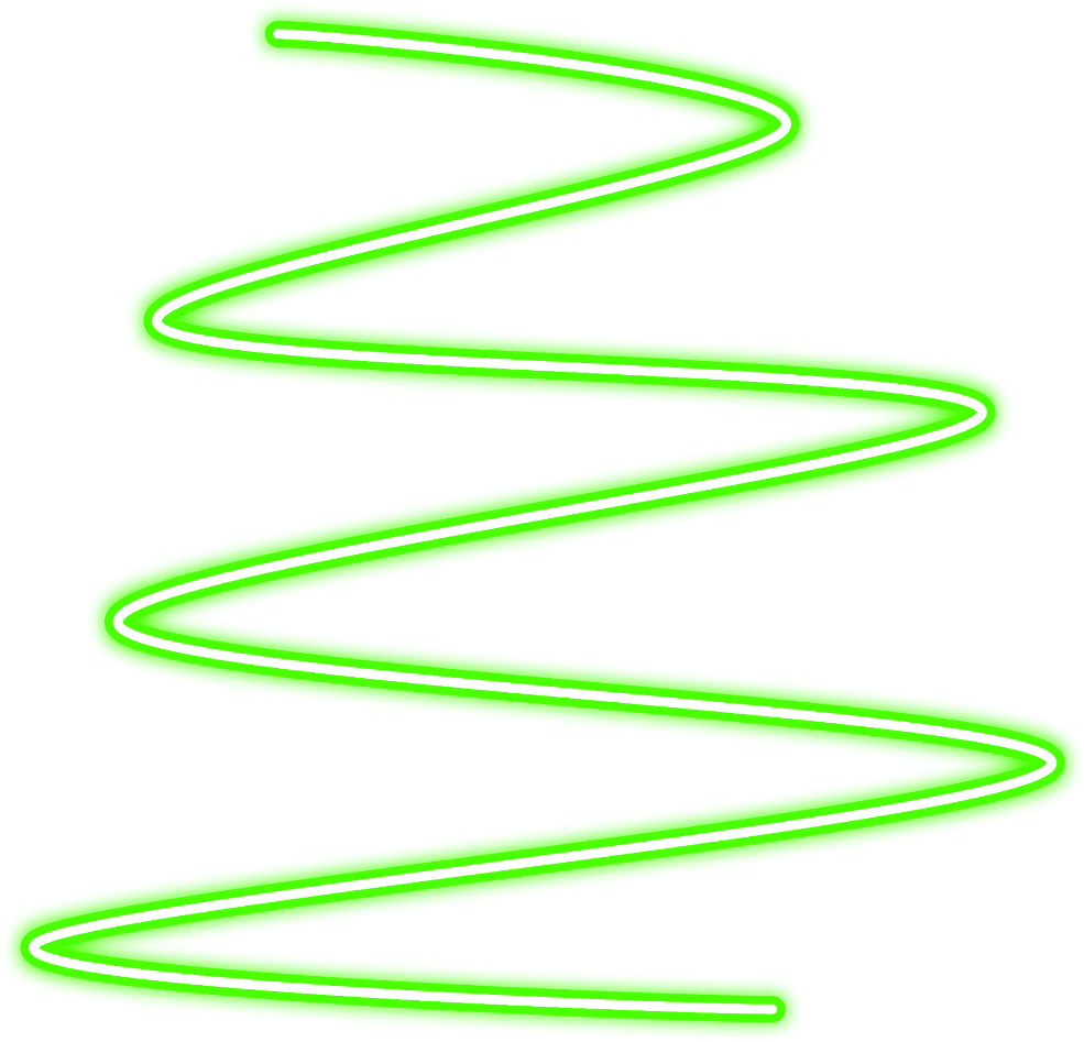 Abstract Green Neon Spiral PNG