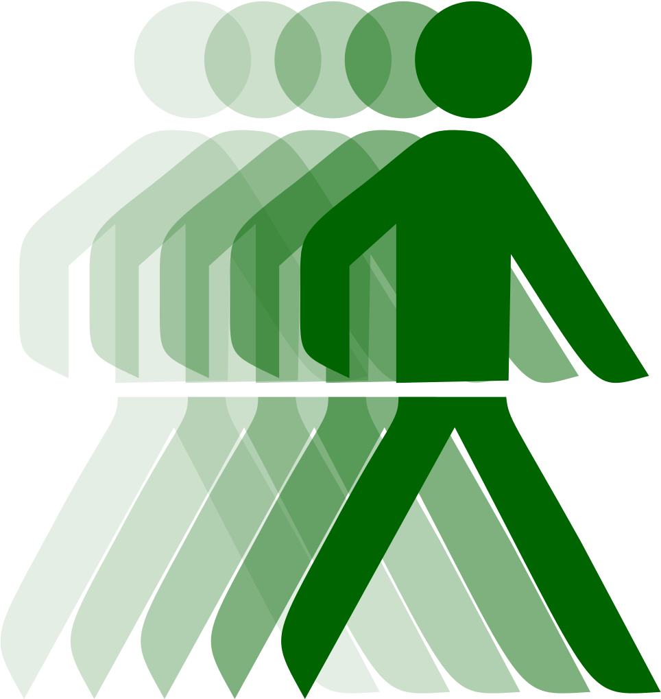 Abstract Green Person Icon PNG