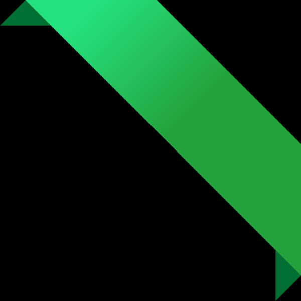 Abstract Green Ribbon Graphic PNG