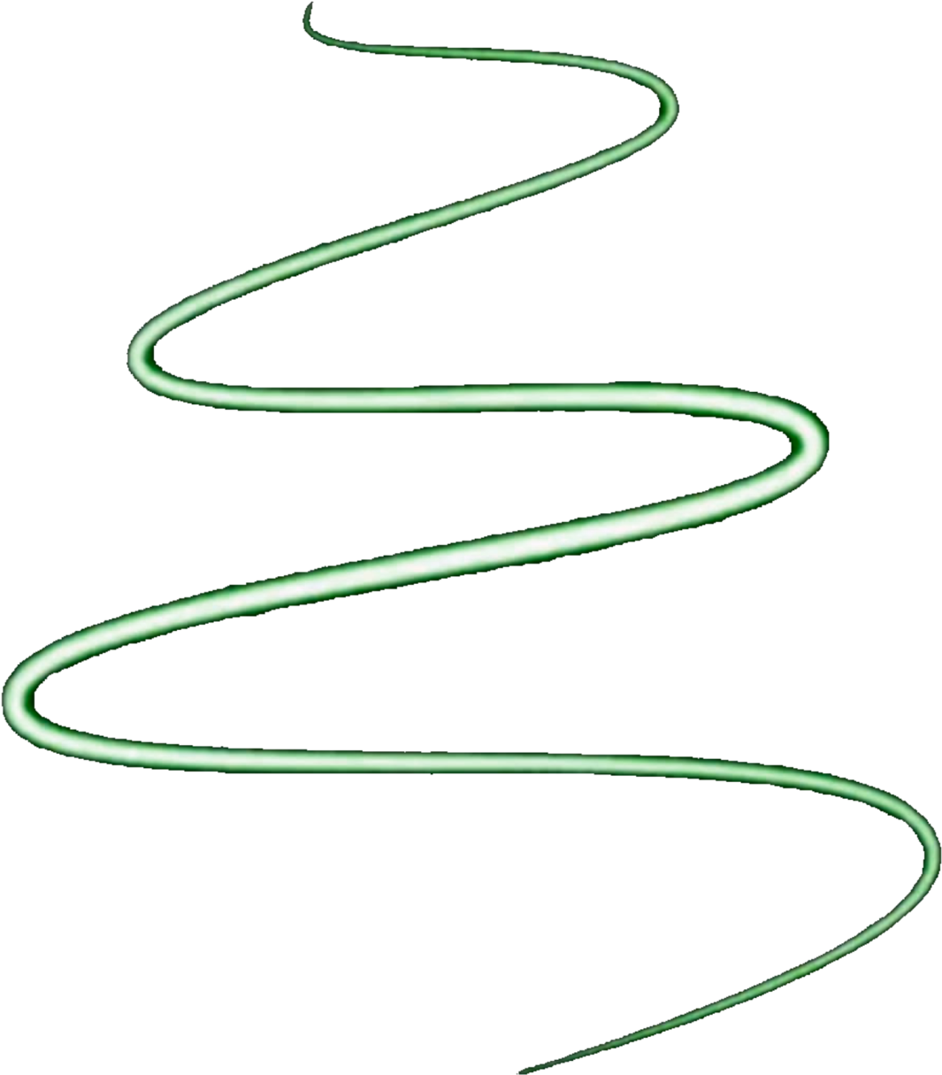 Abstract Green Spiral Graphic PNG