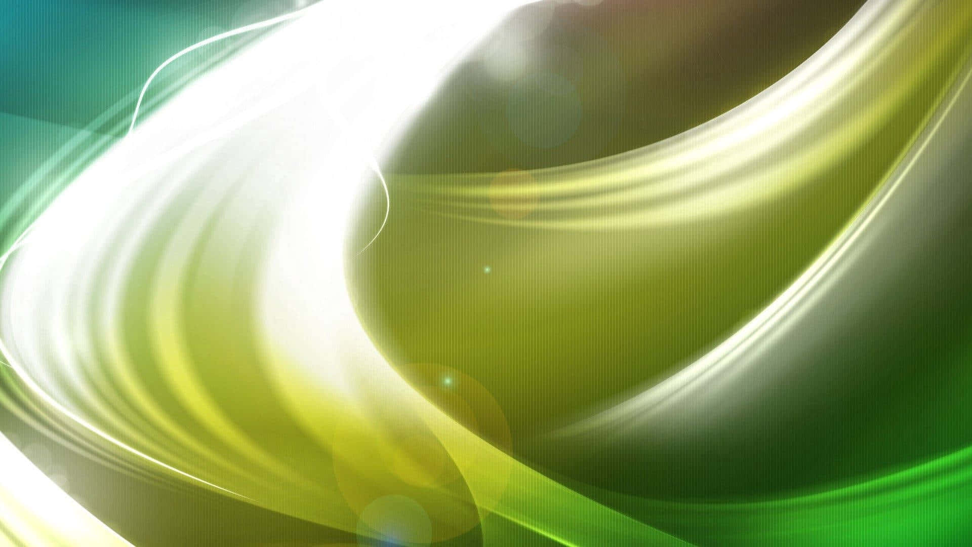 Abstract Green Swirls Light Effect Wallpaper