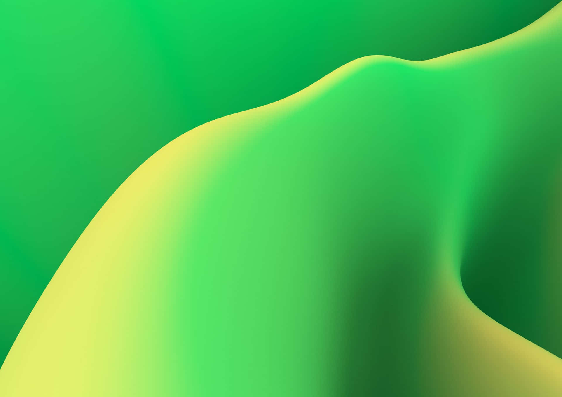 Abstract Green Waves Background Wallpaper