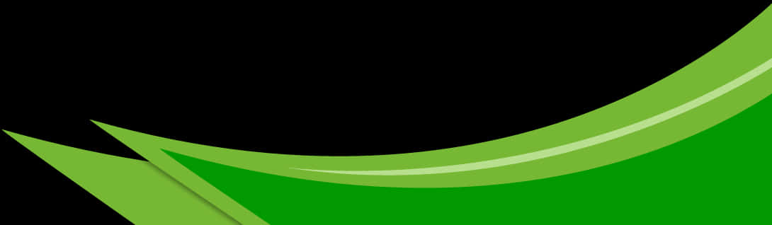 Abstract Green Waves Design PNG