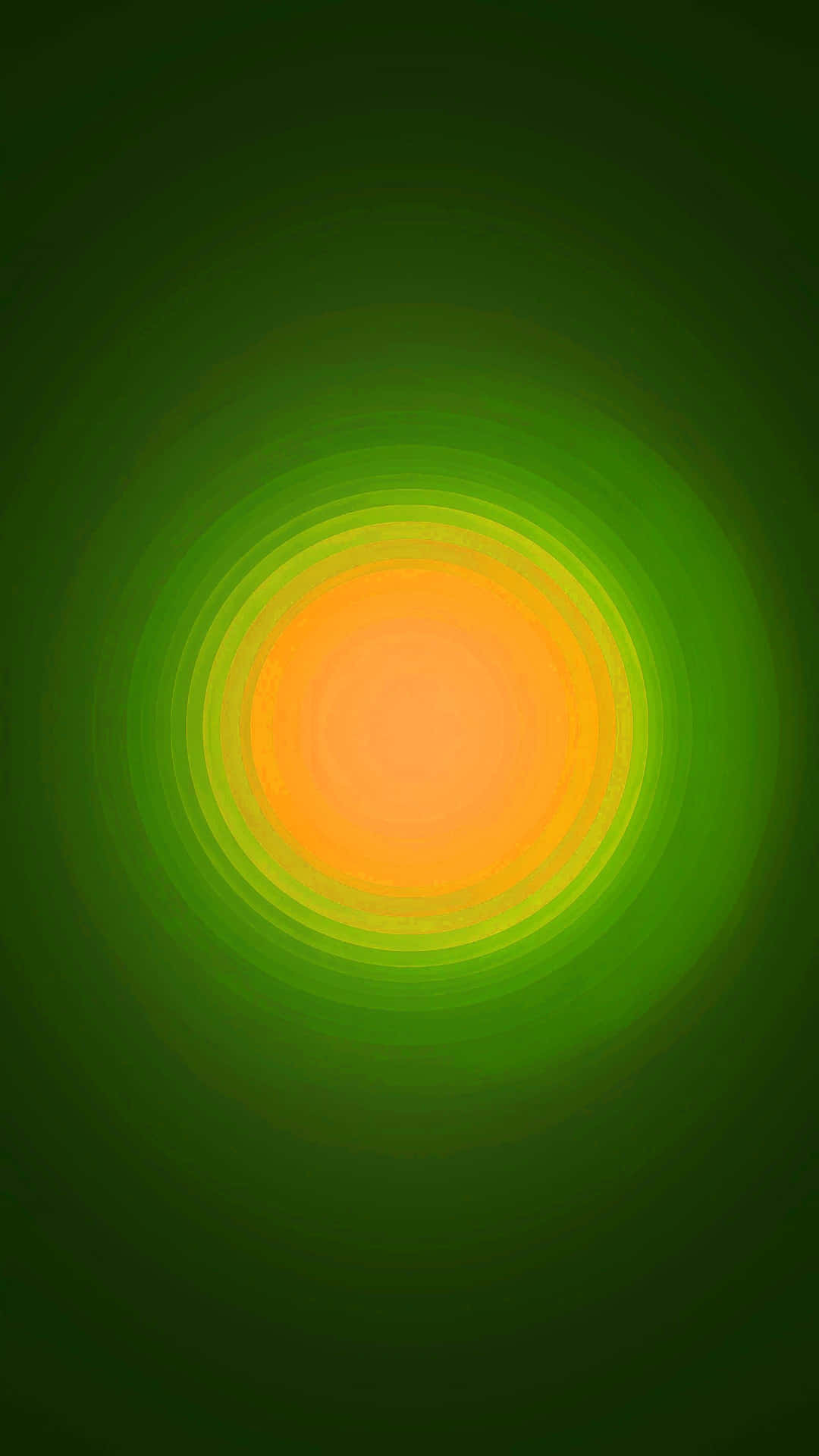 Abstract Green Yellow Gradient Concentric Circles Wallpaper
