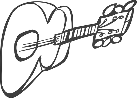 Abstract Guitar Graphic PNG
