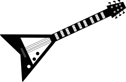 Abstract Guitar Strings Blackand White PNG