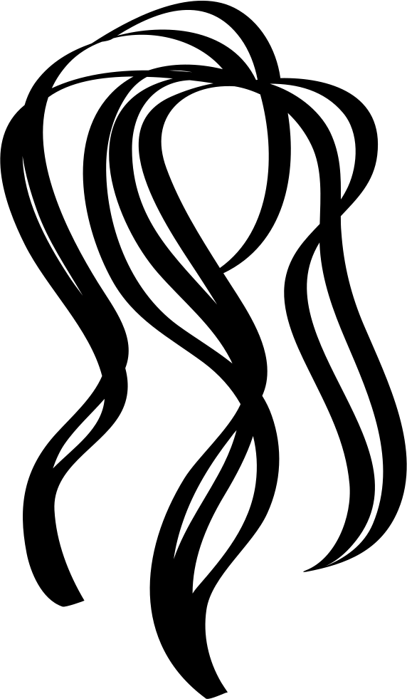 Abstract Hair Strands Graphic PNG