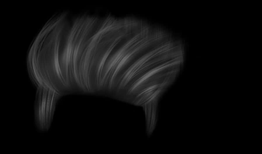 Abstract Hairstyle Silhouette PNG