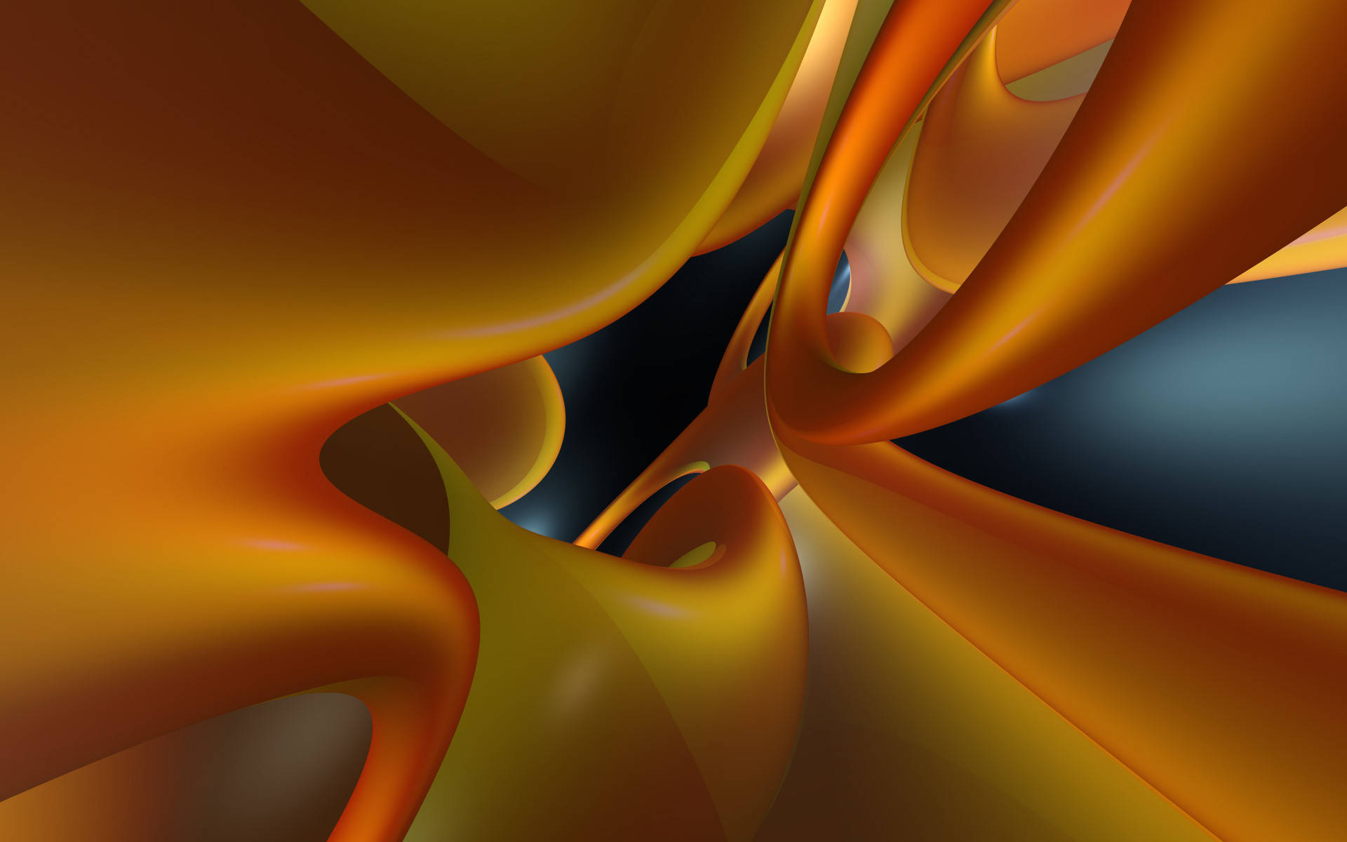 Abstract Hd Design Orange And Yellow Wallpaper
