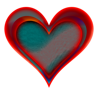 Abstract Heart Art PNG