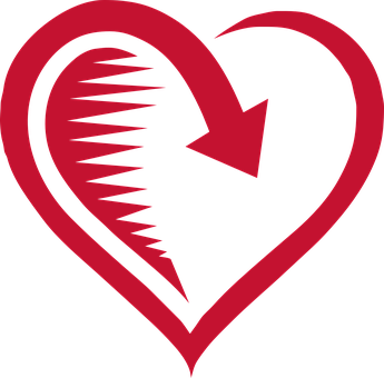 Abstract Heart Art PNG