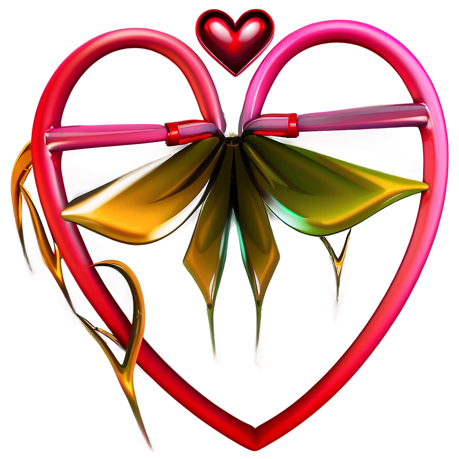 Abstract Heart Art Png B PNG