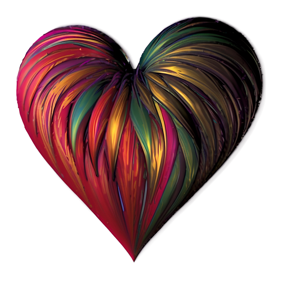 Abstract Heart Art Png C PNG