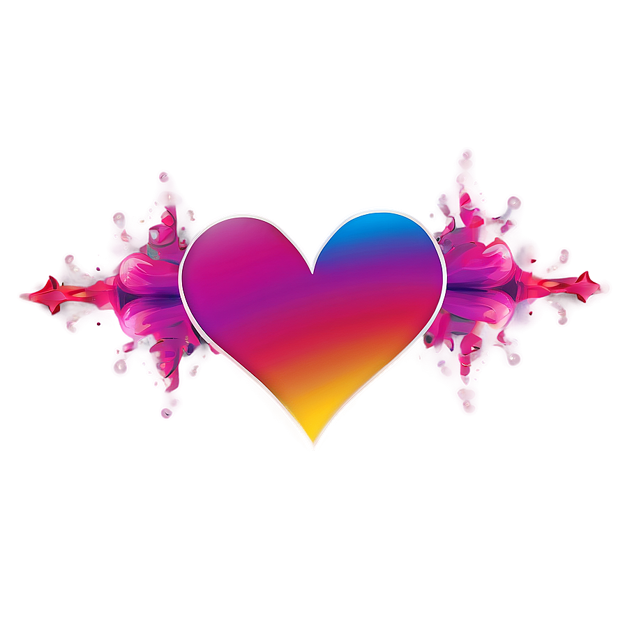 Abstract Heart Art Png Jsl3 PNG