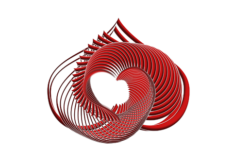 Abstract Heart Artwork PNG