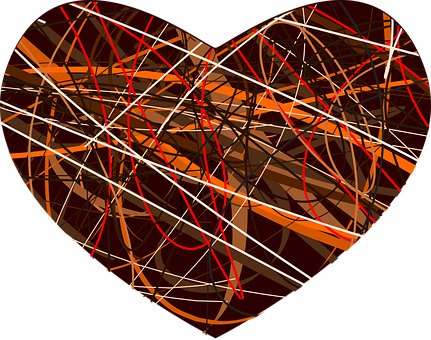 Abstract Heart Artwork PNG