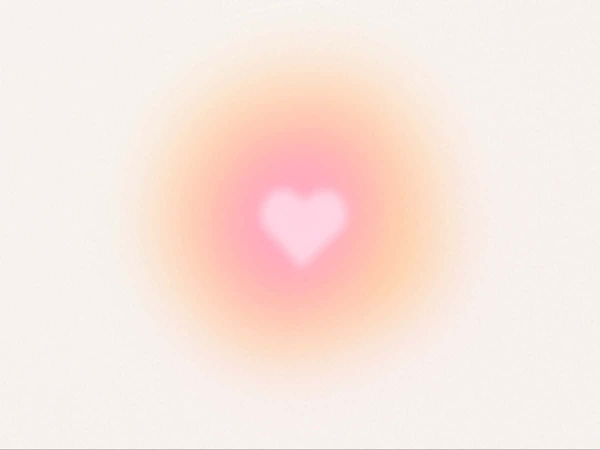 Abstract Heart Blur Background Wallpaper