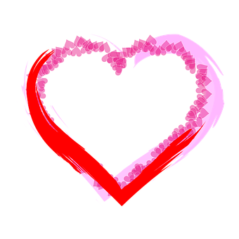 Abstract Heart Design PNG