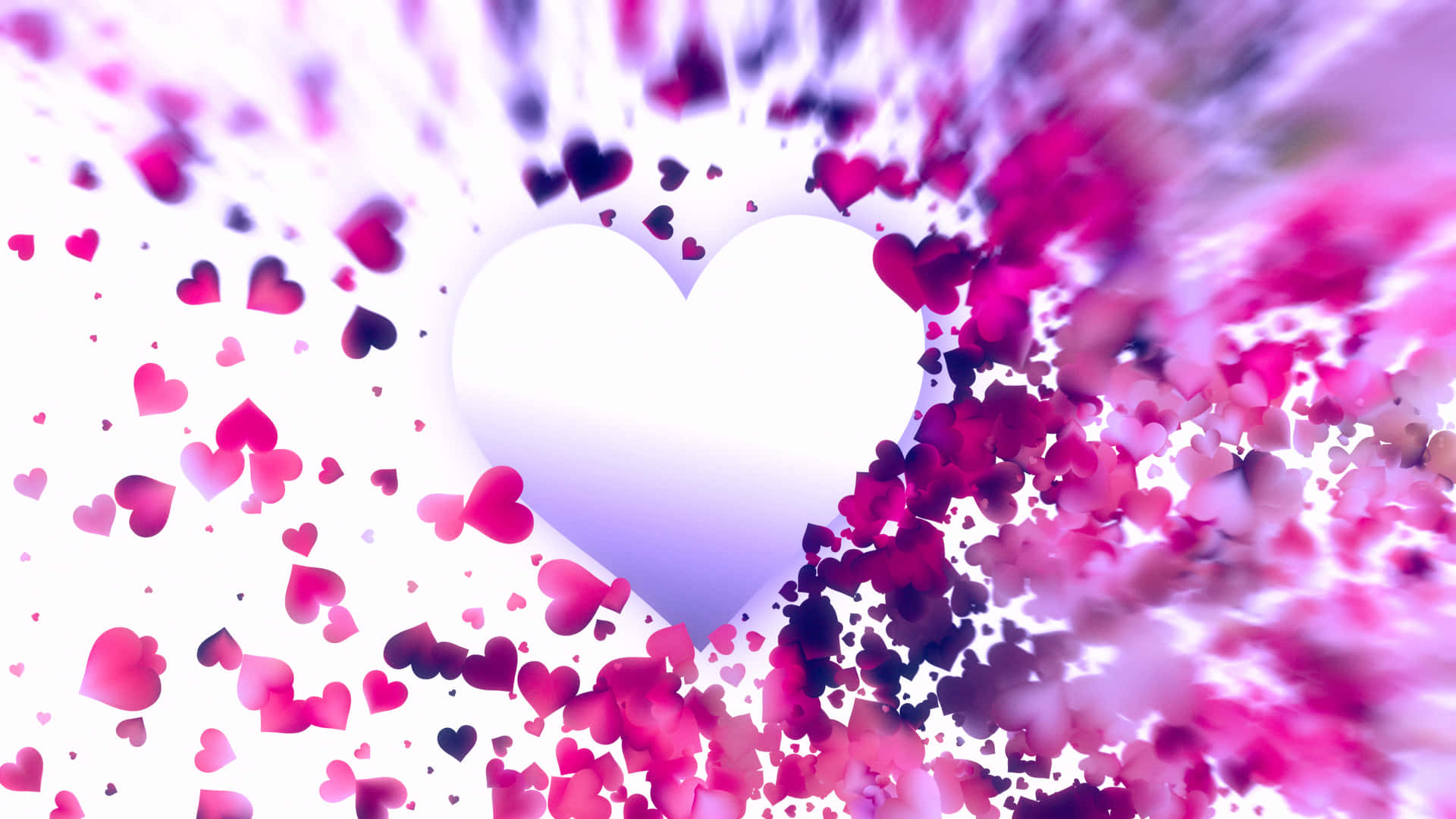 Abstract Heart Explosion Wallpaper