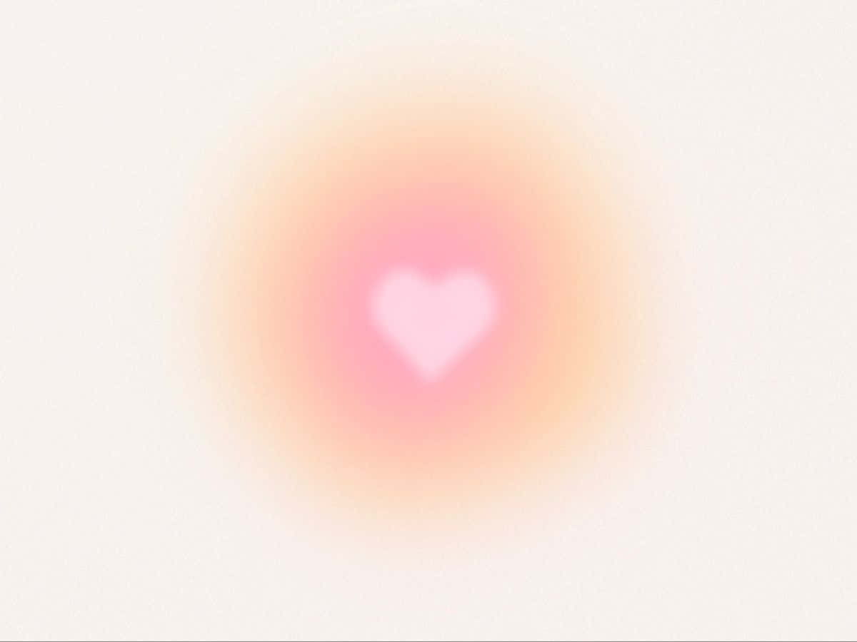 Abstract Heart Glow Background Wallpaper