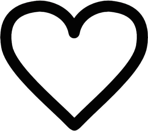 Abstract Heart Outline PNG