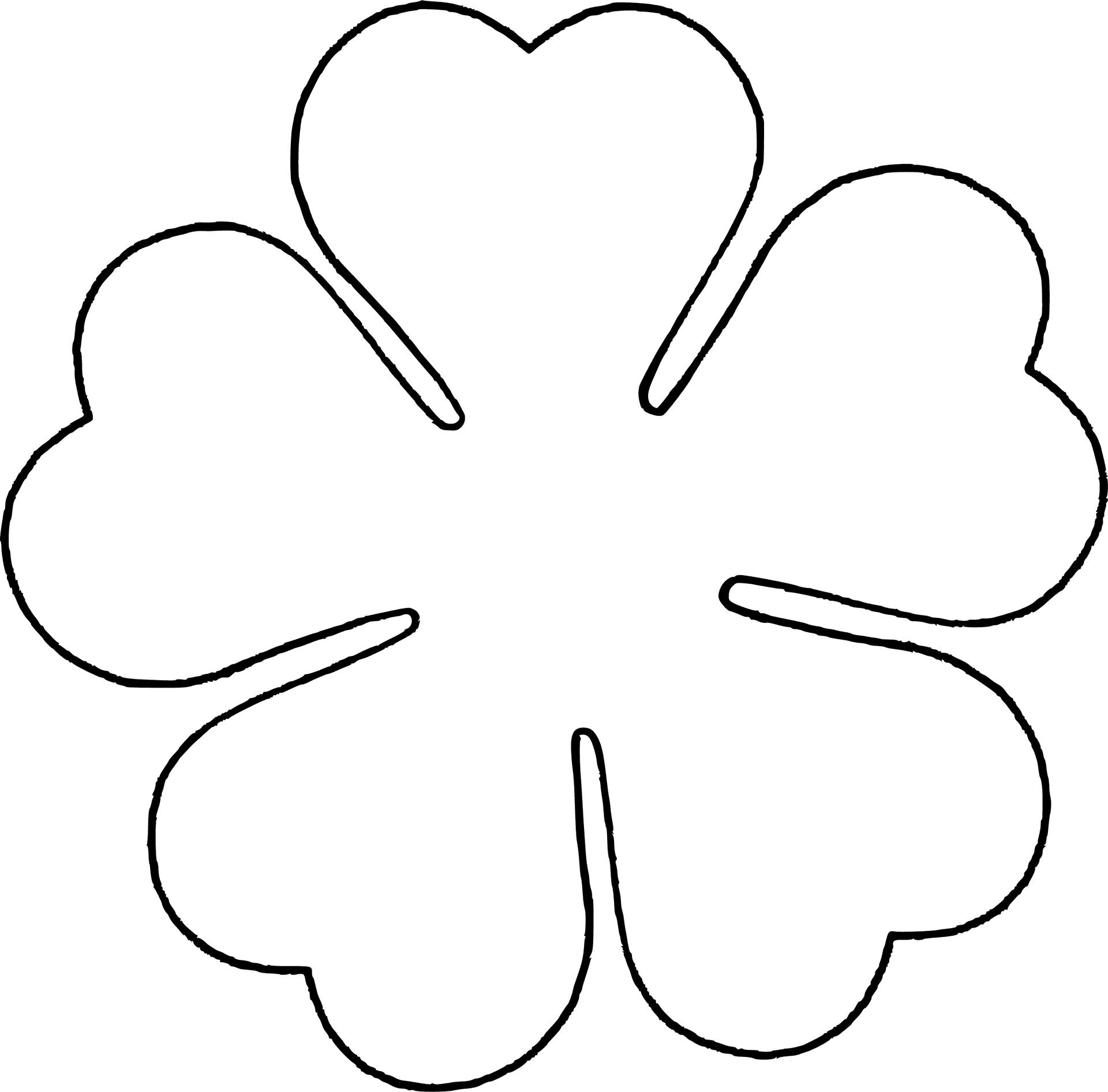 Abstract Heart Shaped Petal Design PNG