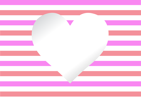 Abstract Heart Striped Background PNG