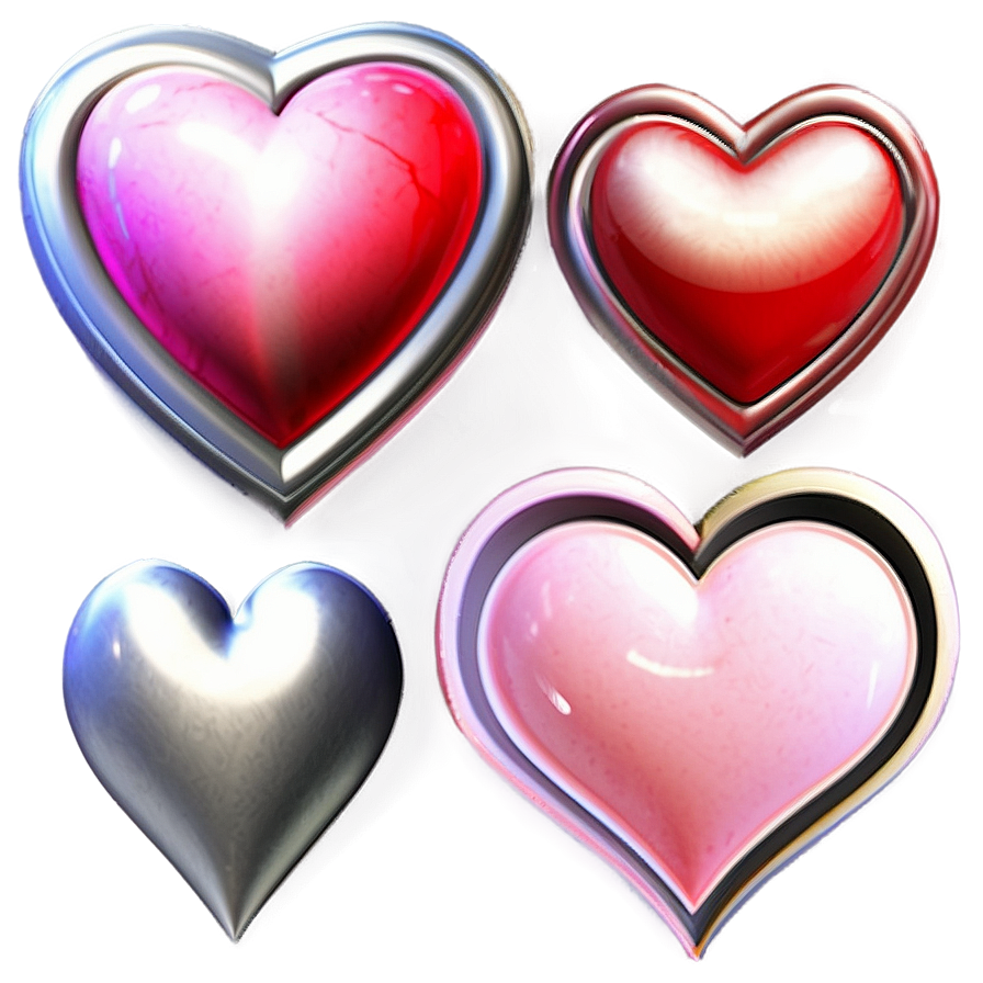 Abstract Hearts Png Gnc56 PNG