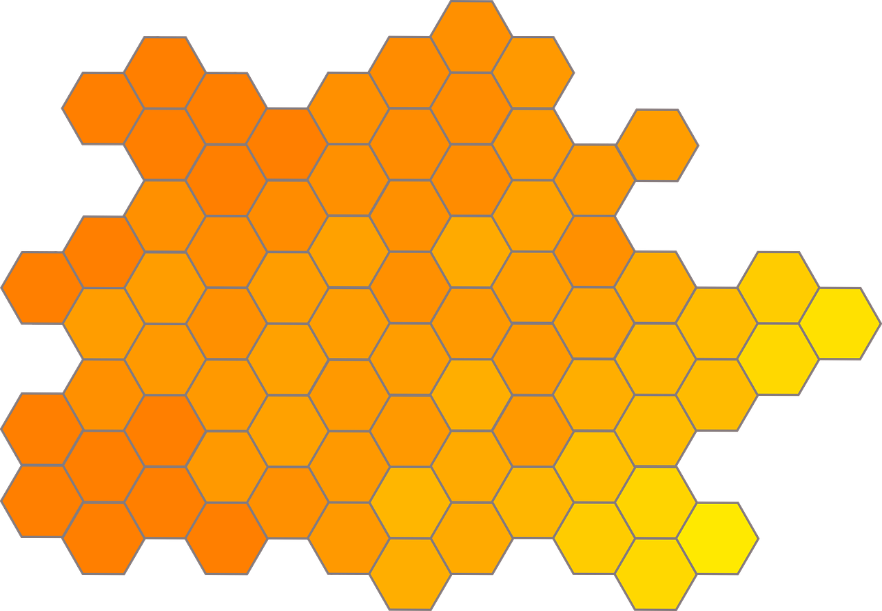 Abstract Hexagon Pattern PNG