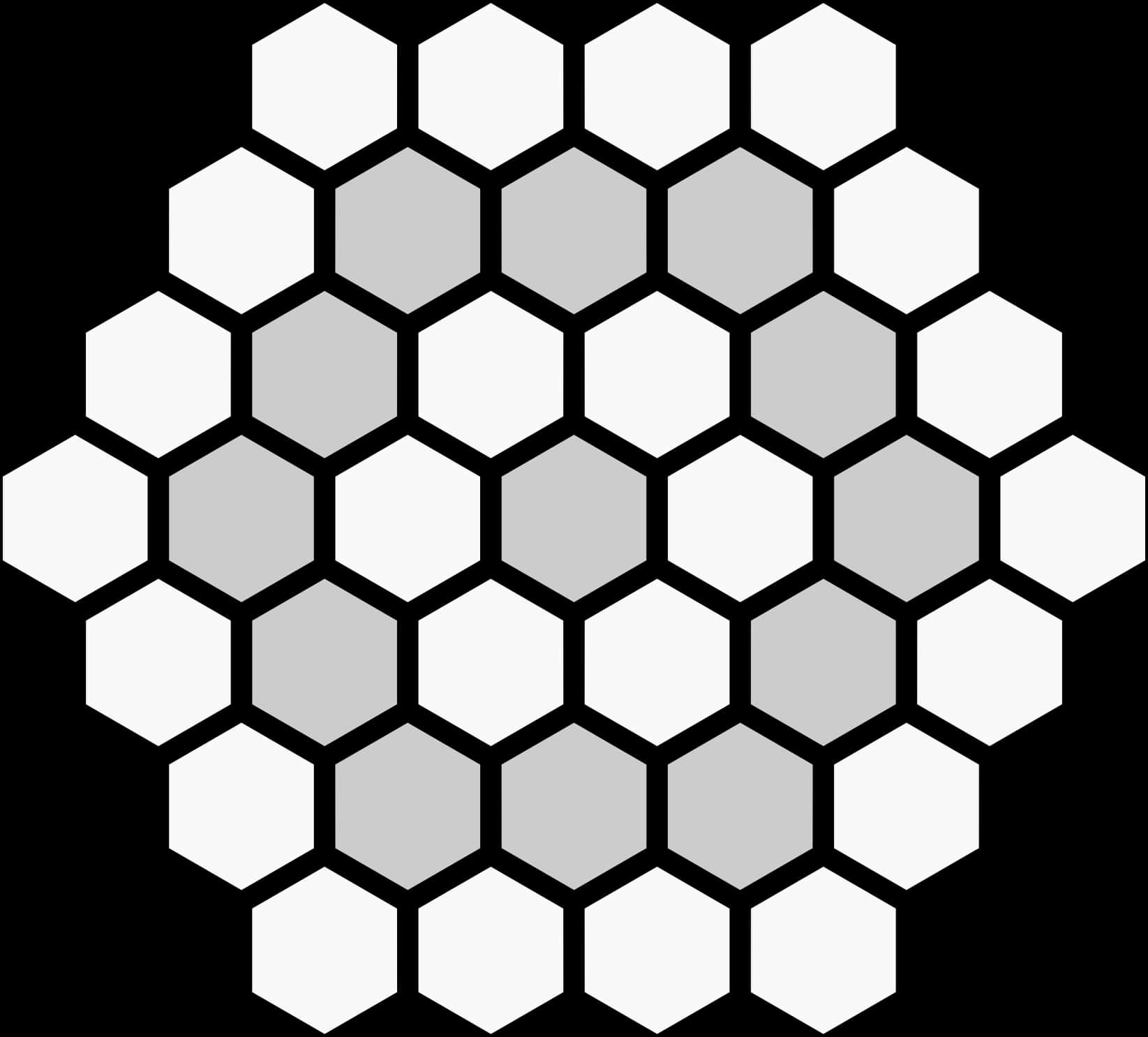 Abstract Hexagon Pattern PNG