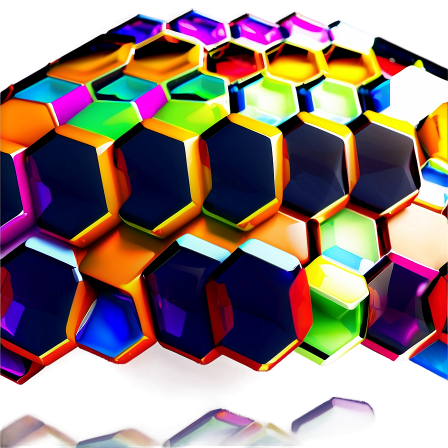 Abstract Hexagon Pattern Png 06202024 PNG