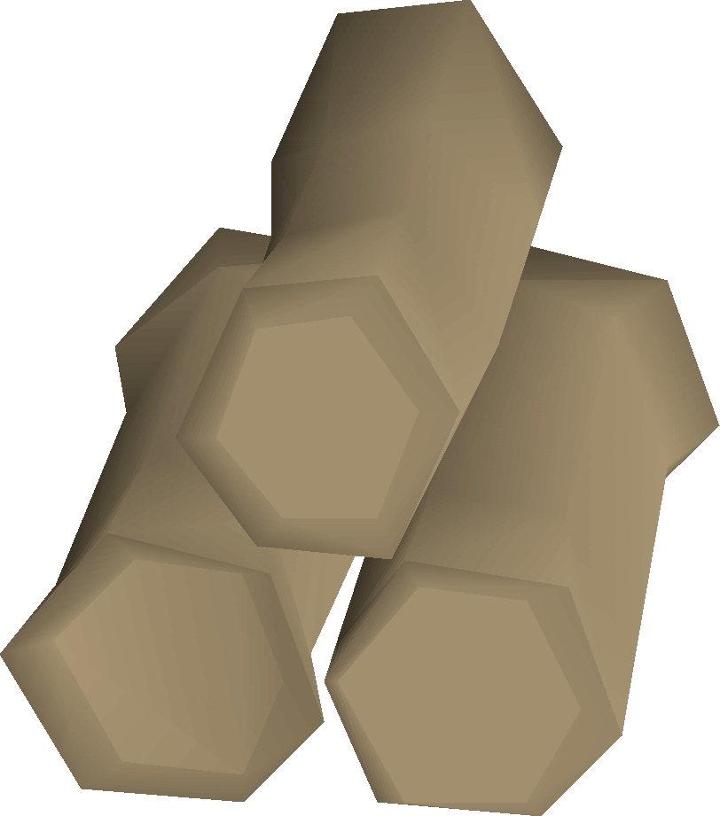 Abstract Hexagonal Forms3 D Render PNG — Abstract beige hexagonal geometric shapes stacked in a low-poly style against a black background.