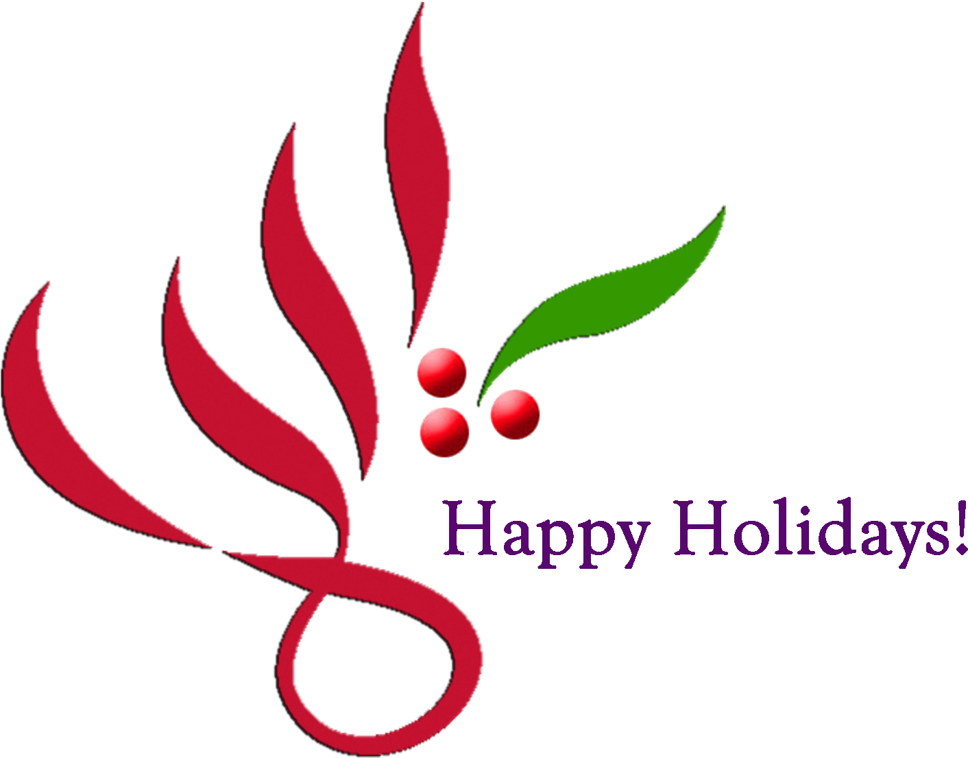 Abstract Holiday Greeting PNG