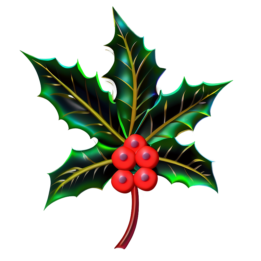 Abstract Holly Png 05252024 PNG