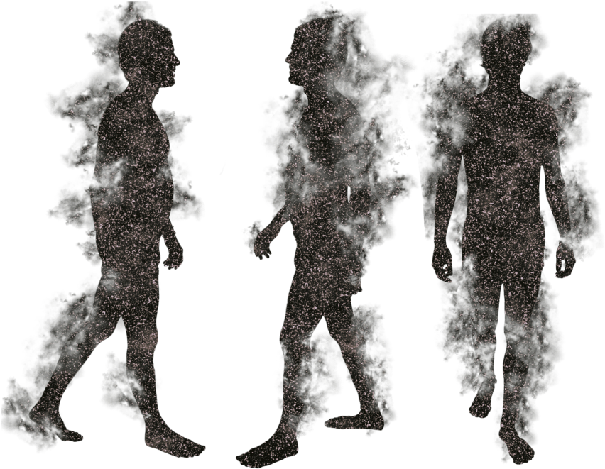 Abstract Human Silhouettes_ Triptych PNG