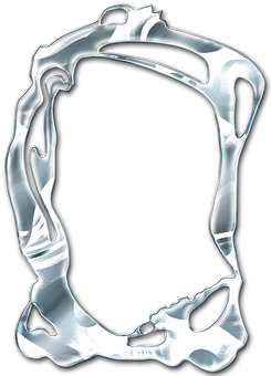 Abstract Ice Frame PNG