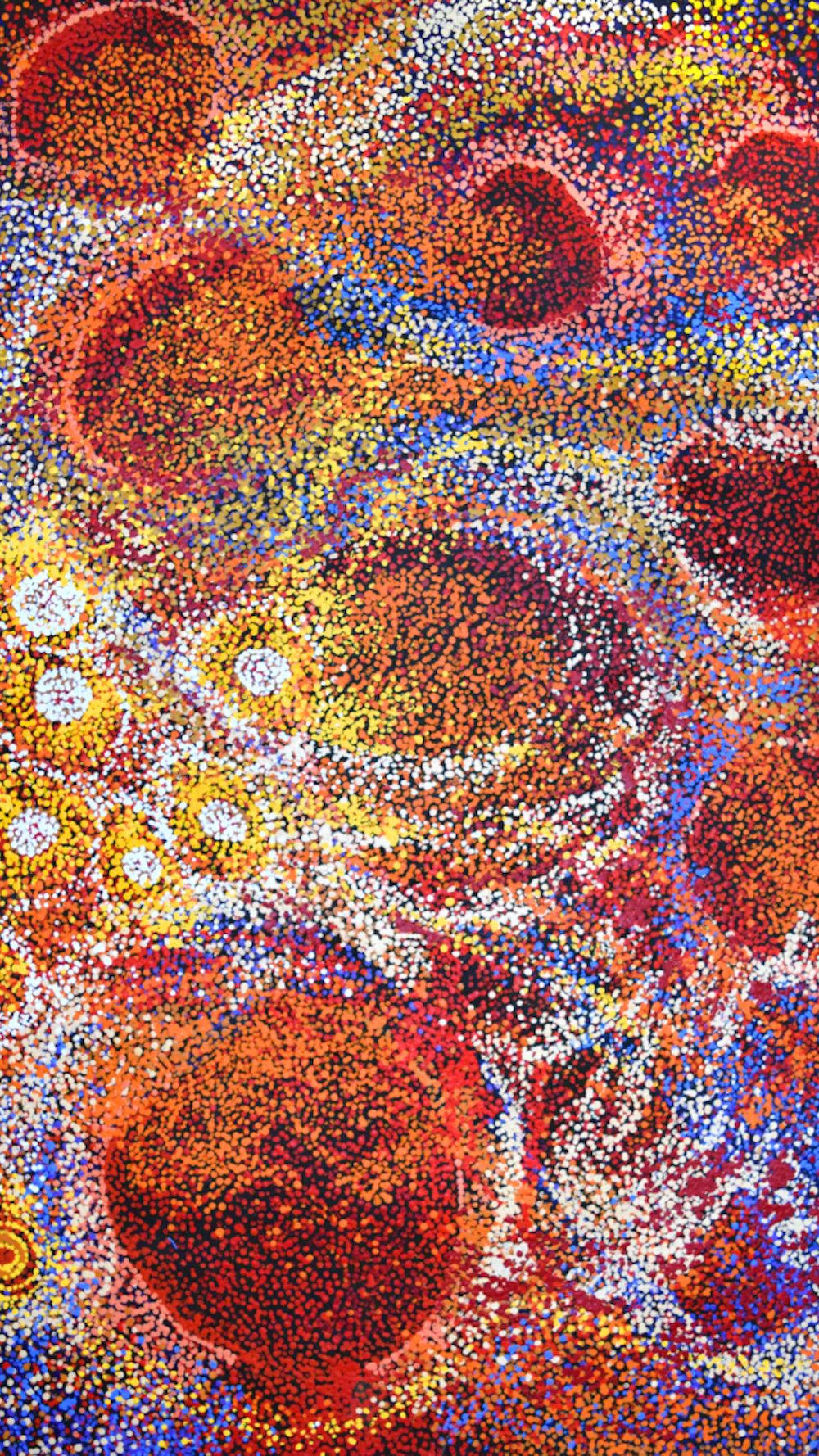 Abstract Indigenous Jellyfish Art Wallpaper