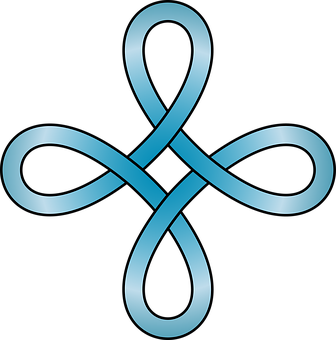 Abstract Infinity Knot Design PNG
