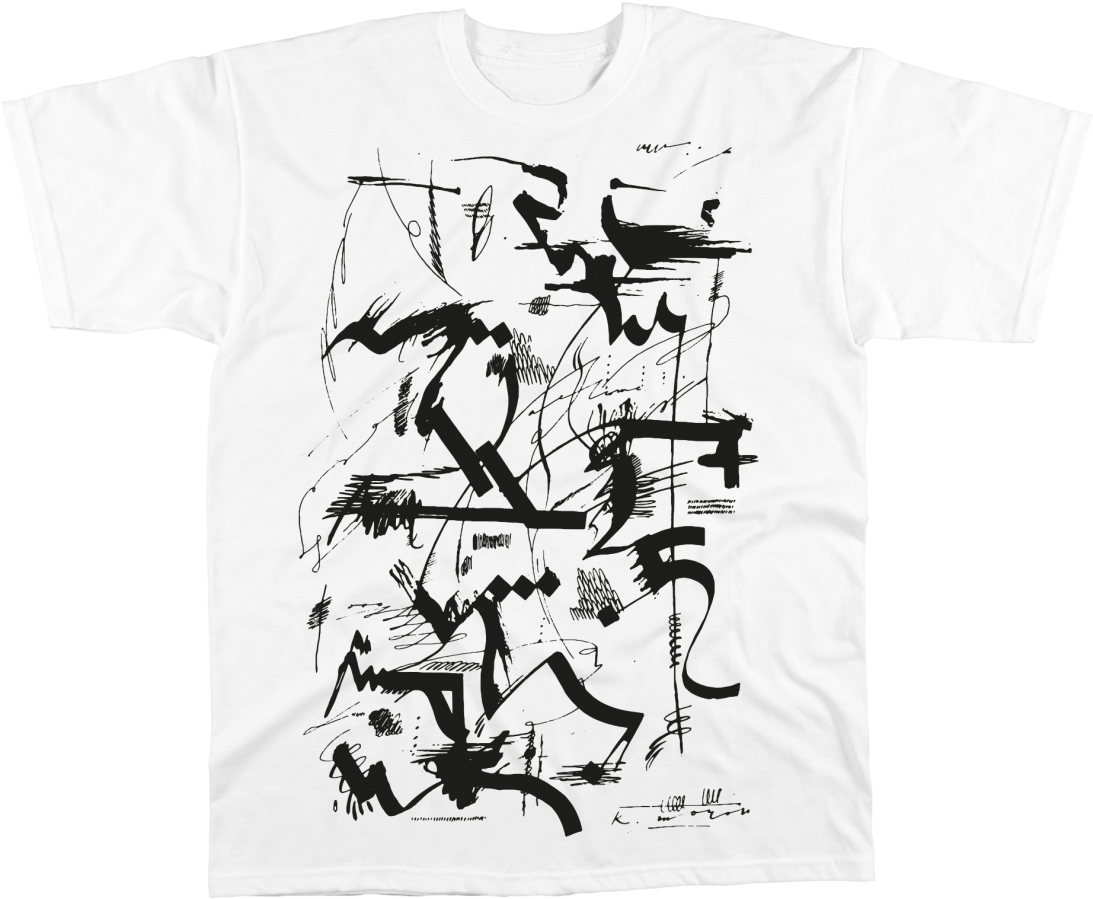 Abstract Ink Art T Shirt Design PNG