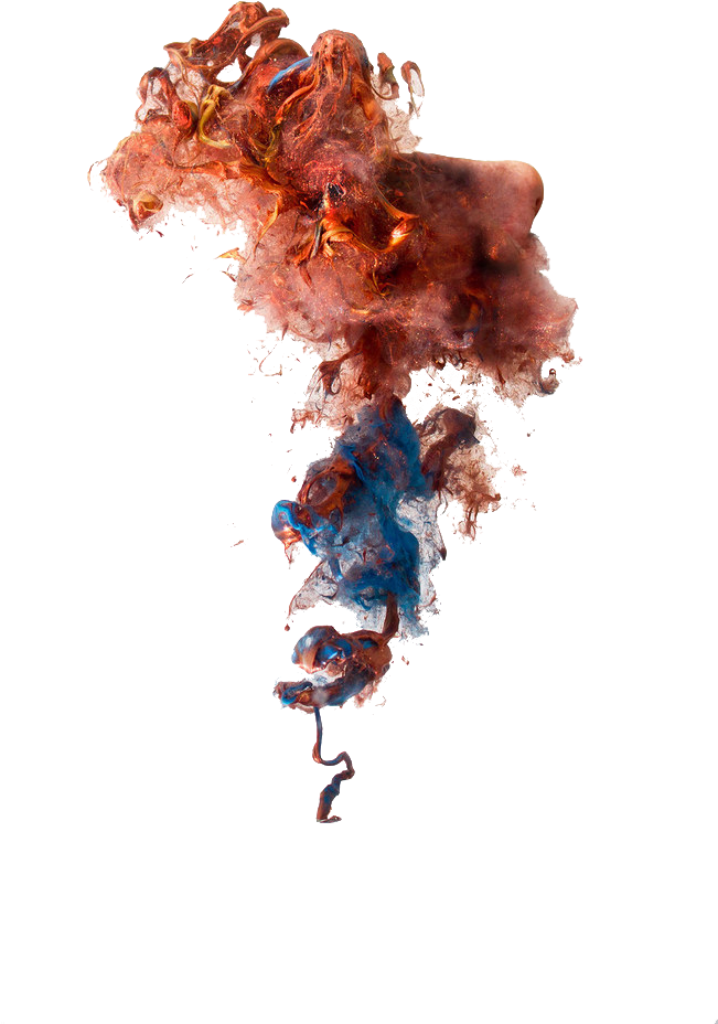 Abstract Ink Explosion Art PNG