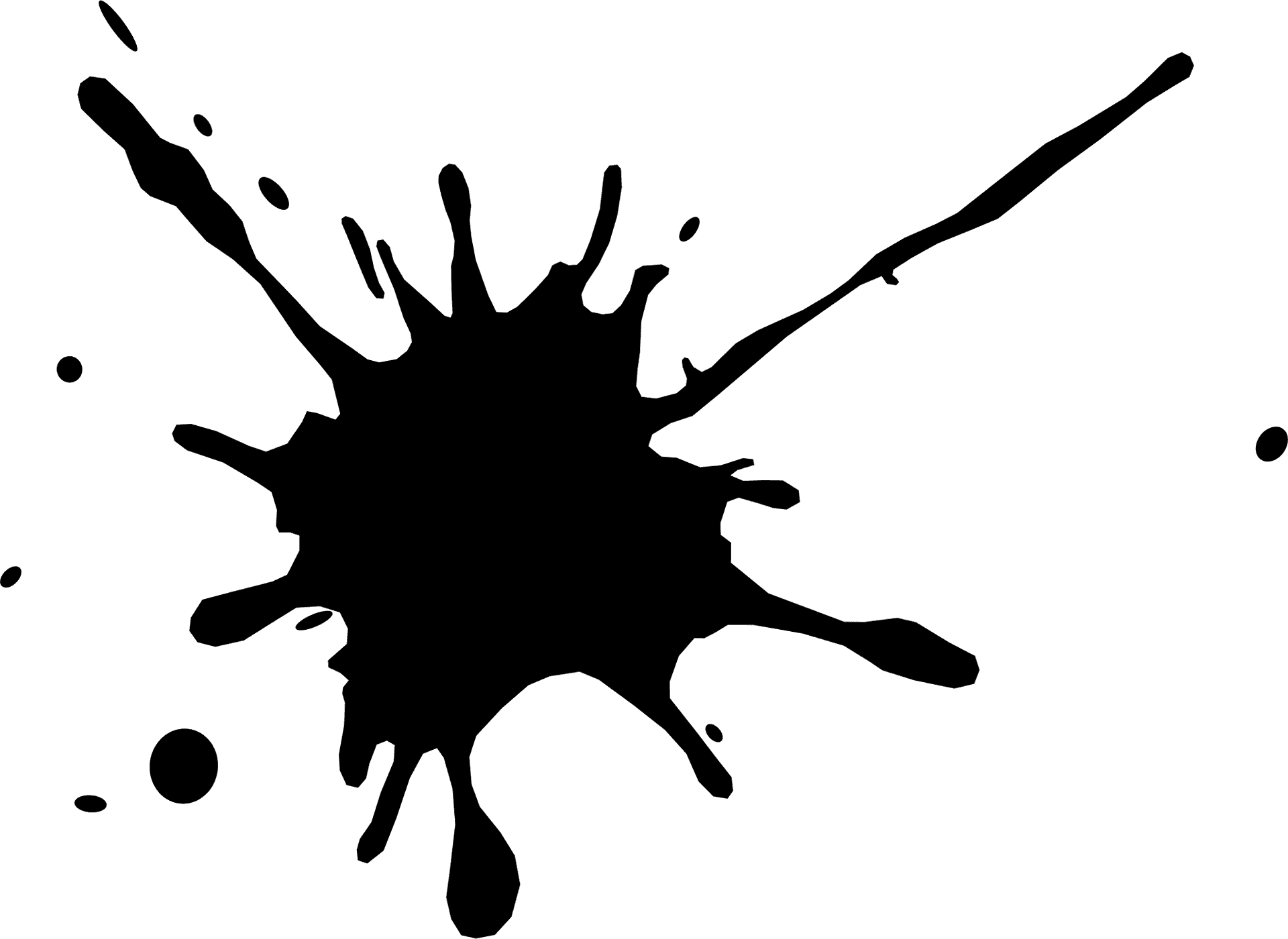 Abstract Ink Splash Vector PNG