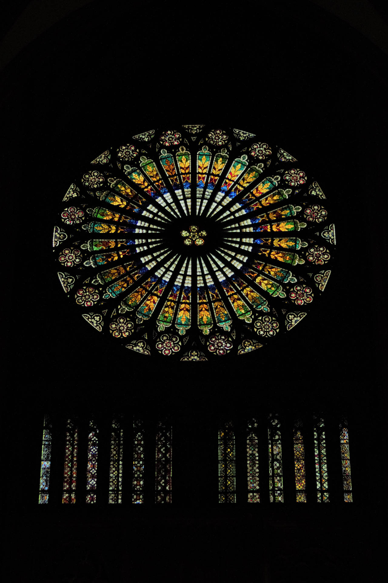 Abstractodentro De La Catedral De Chartres Fondo de pantalla