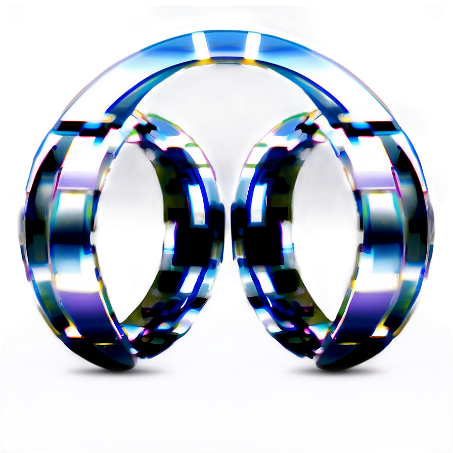 Abstract Interlocking Rings Illustration PNG