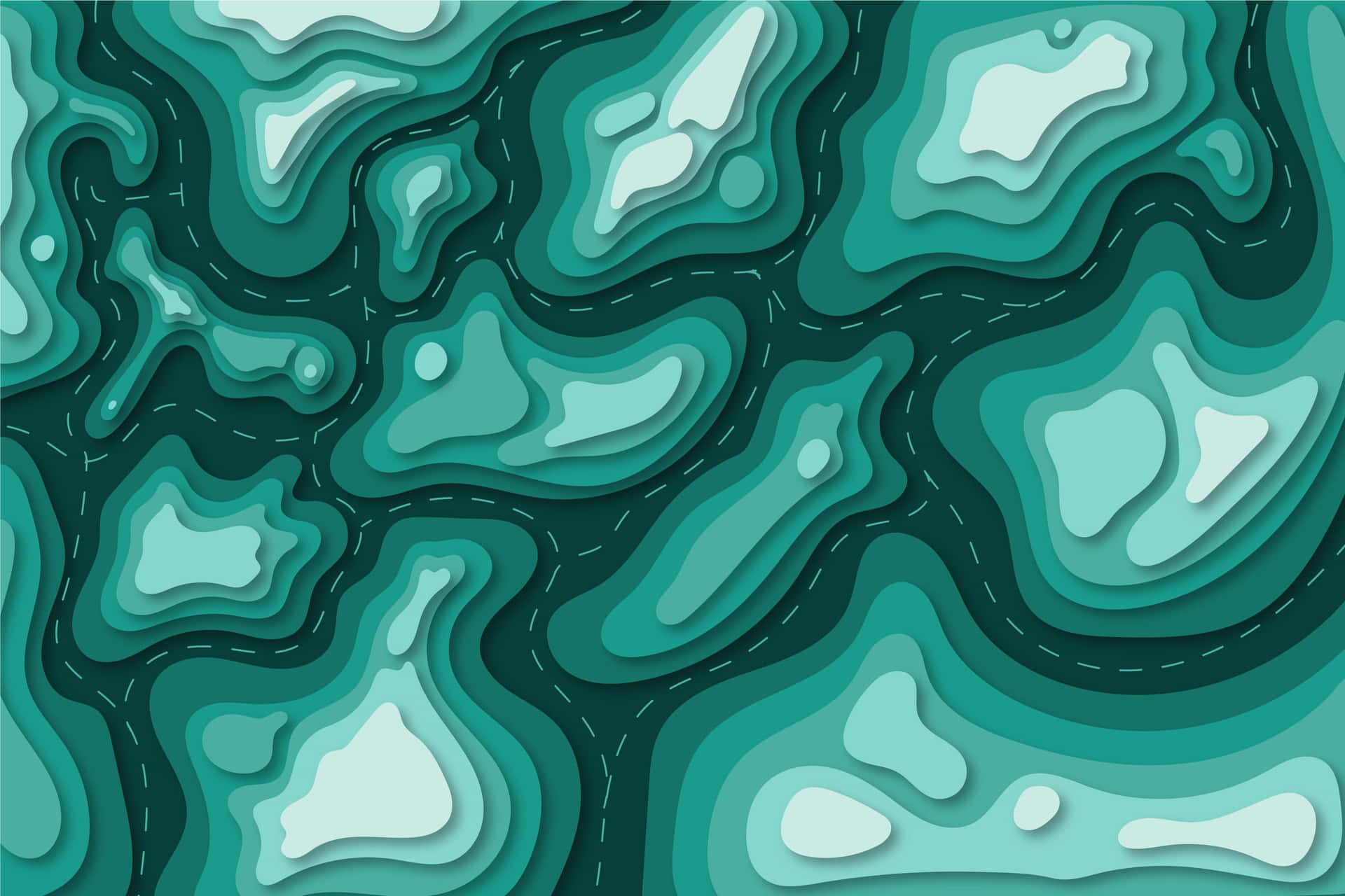 Abstract Jade Pattern Wallpaper