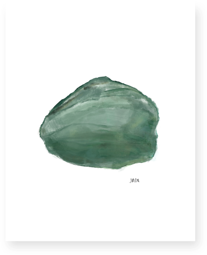 Abstract Jade Watercolor Texture PNG