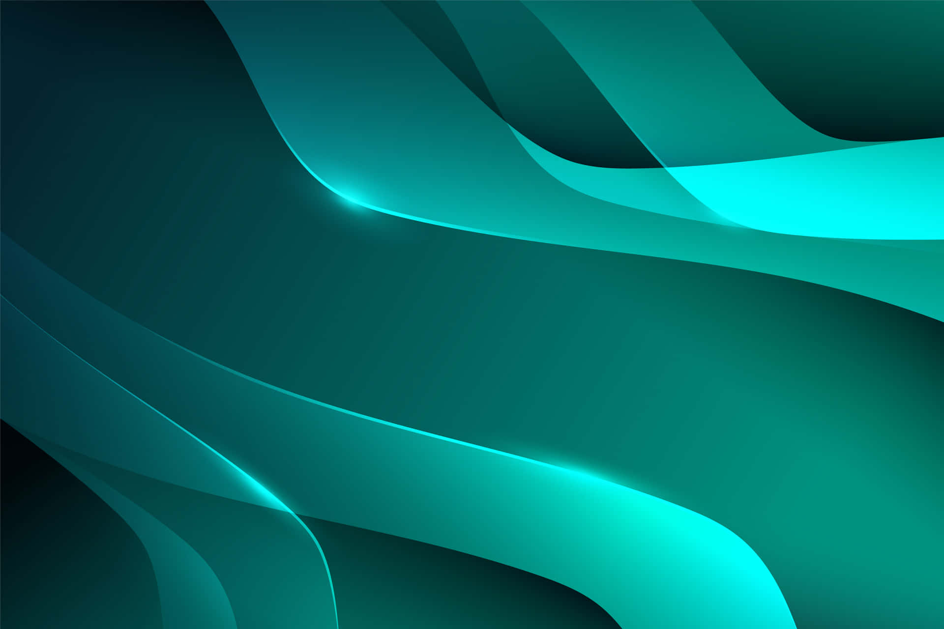 Abstract Jade Waves Background Wallpaper