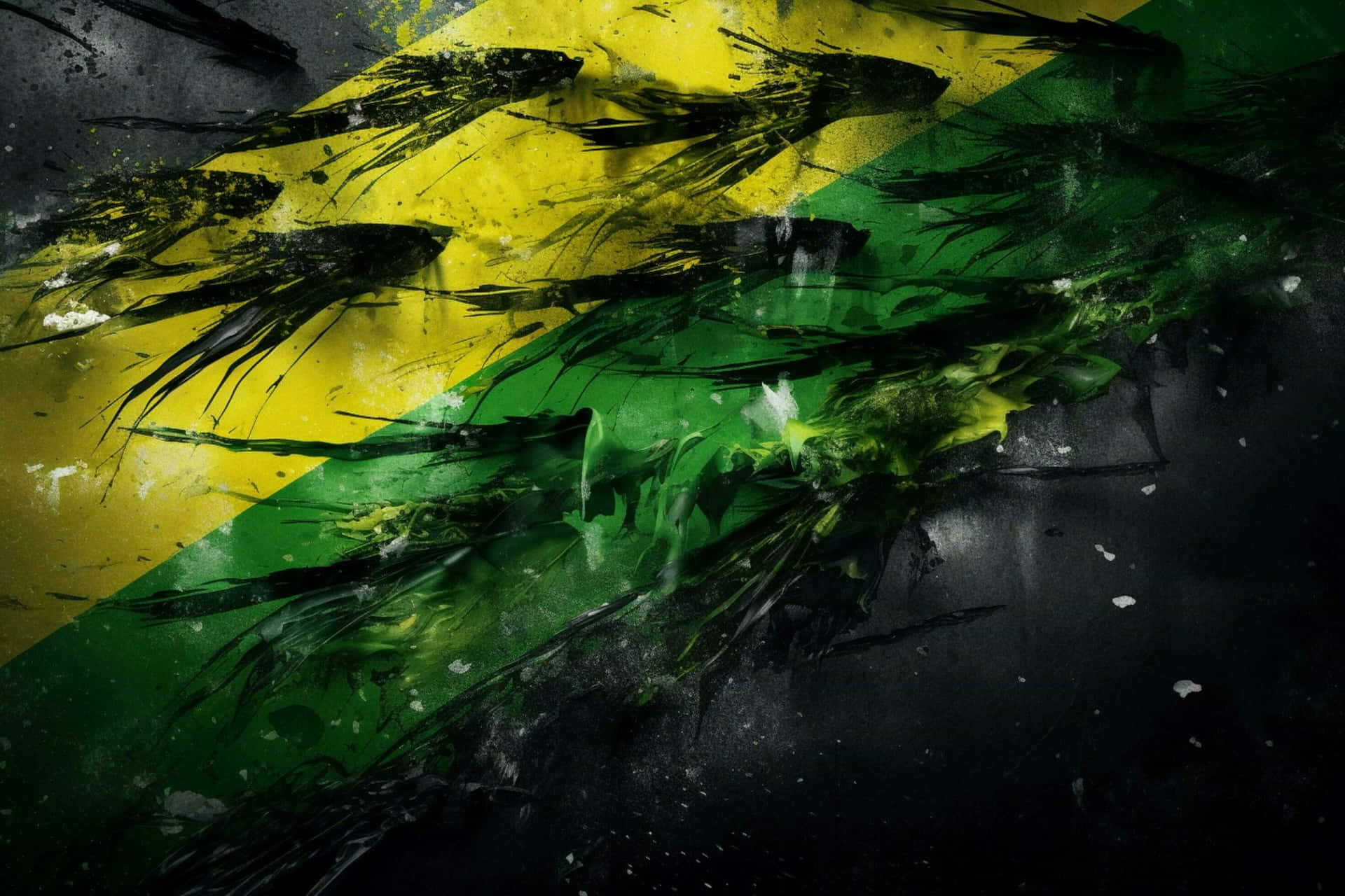 Abstract_ Jamaican_ Flag_ Artwork Wallpaper