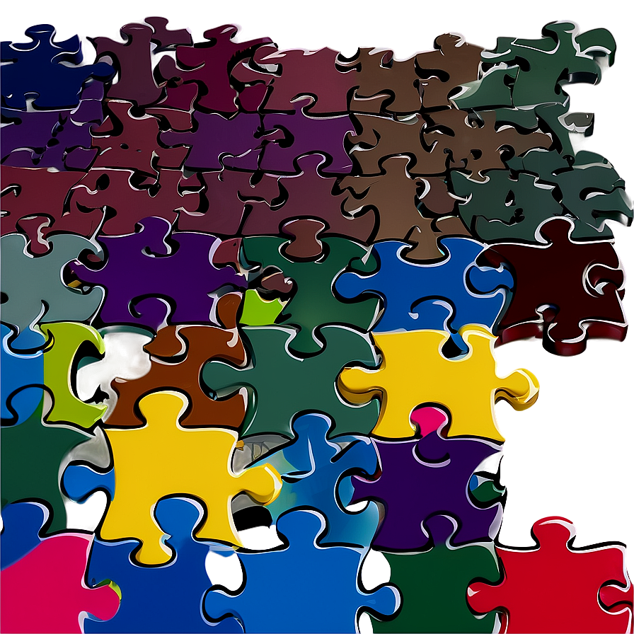 Abstract Jigsaw Design Png 06112024 PNG