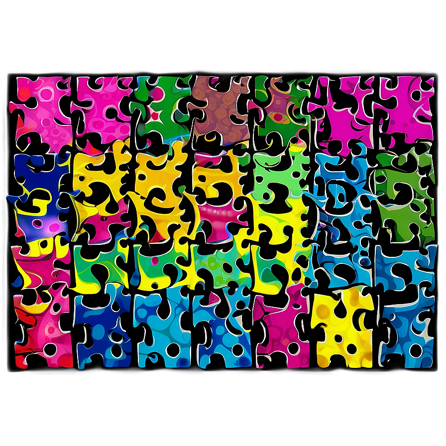 Abstract Jigsaw Design Png 54 PNG